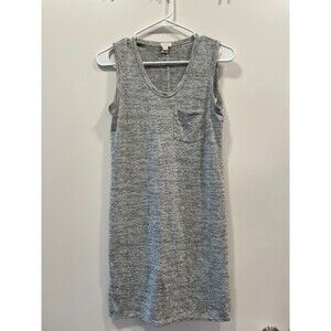 J. Crew Size XXS EUC Heather Dress Cotton Black White Stripe Sleeveless T Shirt